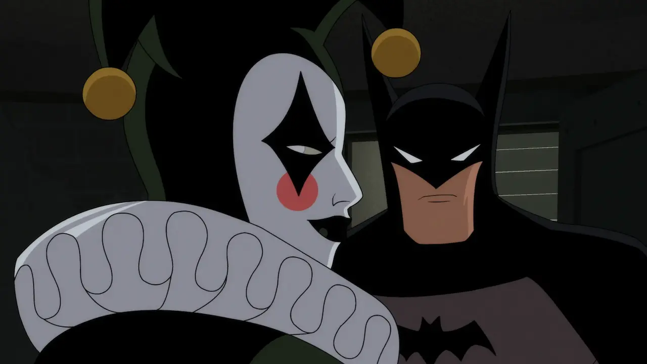 Batman e Harley in Batman Caped Crusader