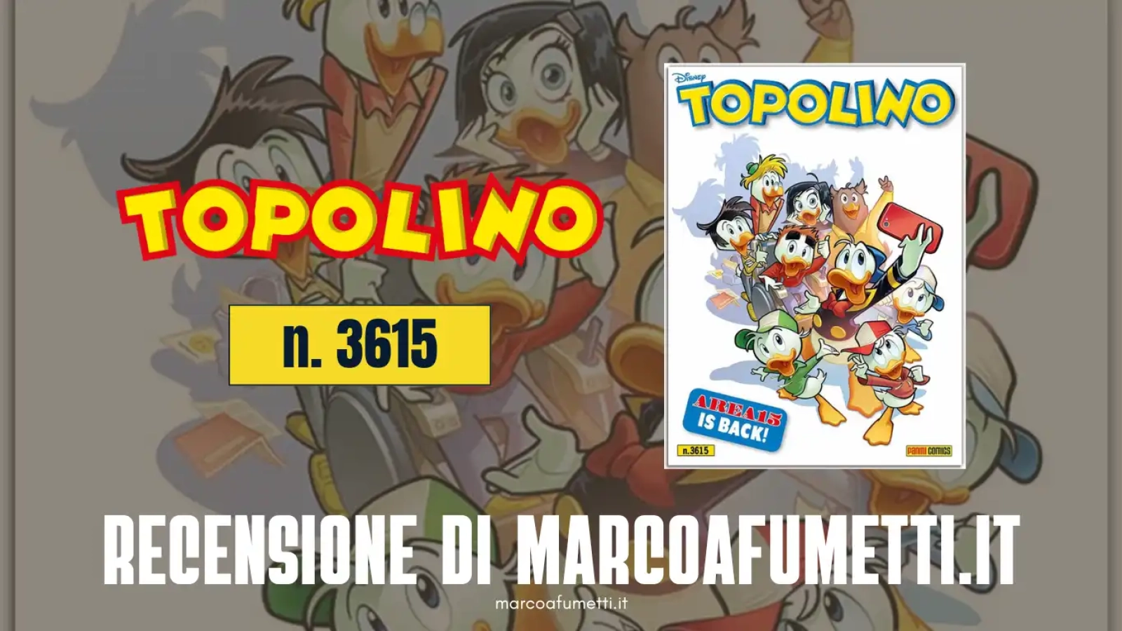 Recensione Topolino 3615 cover marcoafumetti