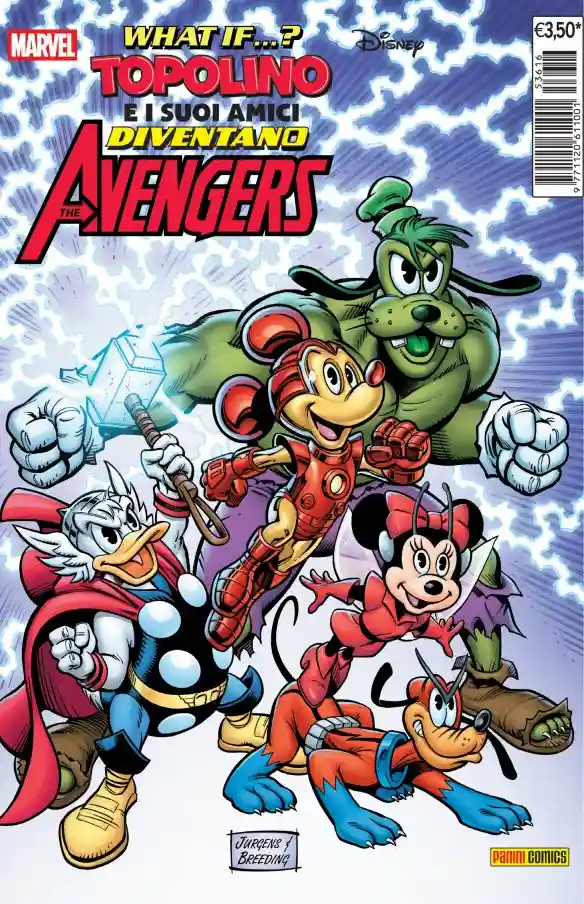 Topolino 3616 cover Avengers