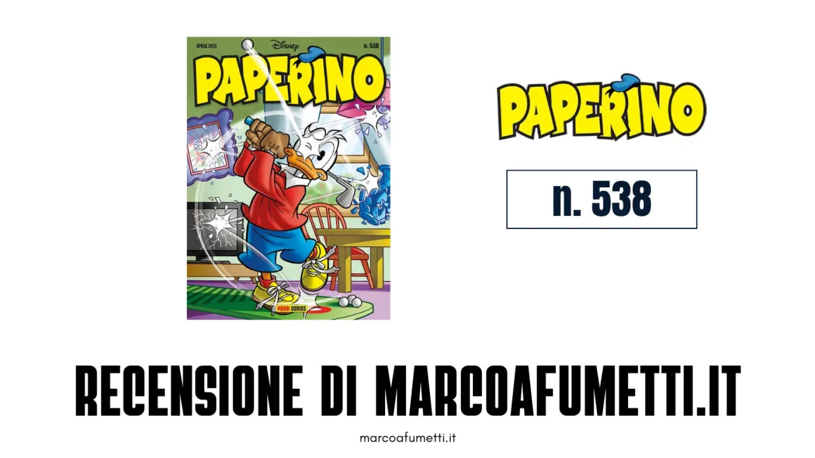 Paperino 538 cover recensione marcoafumetti