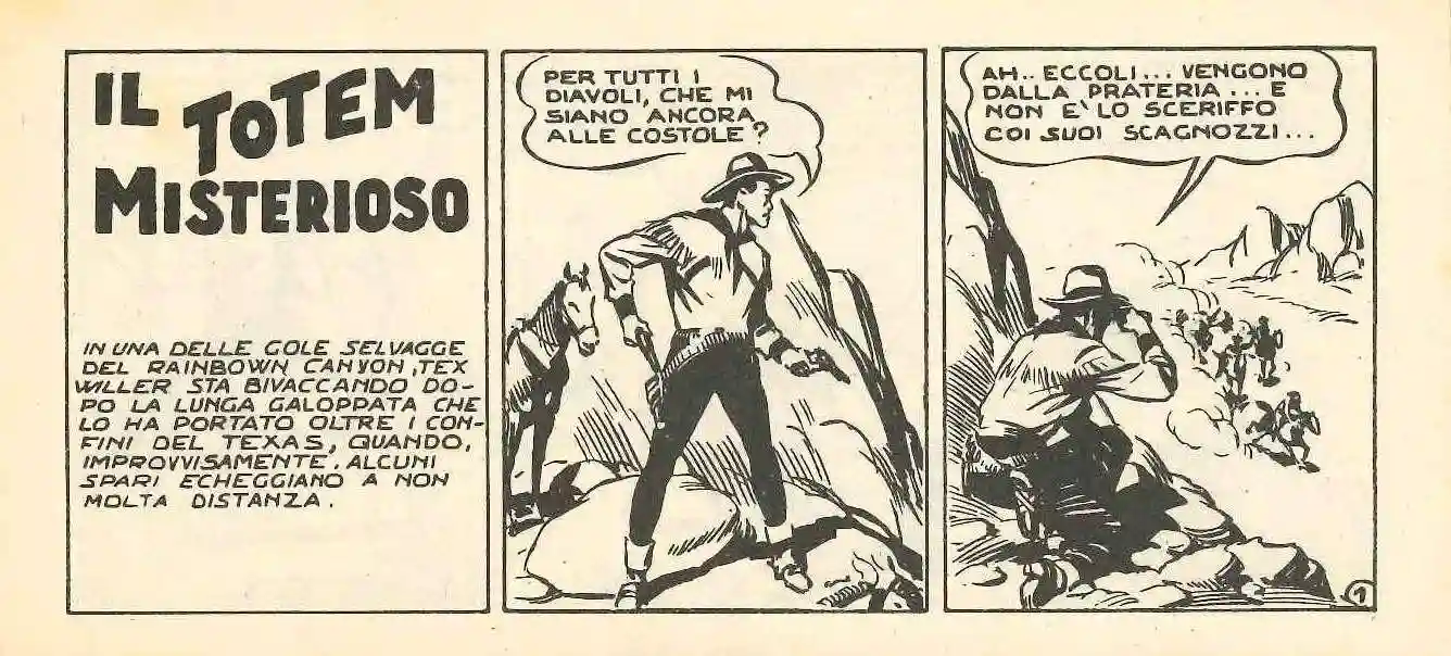 Tex il totem misterioso tavola