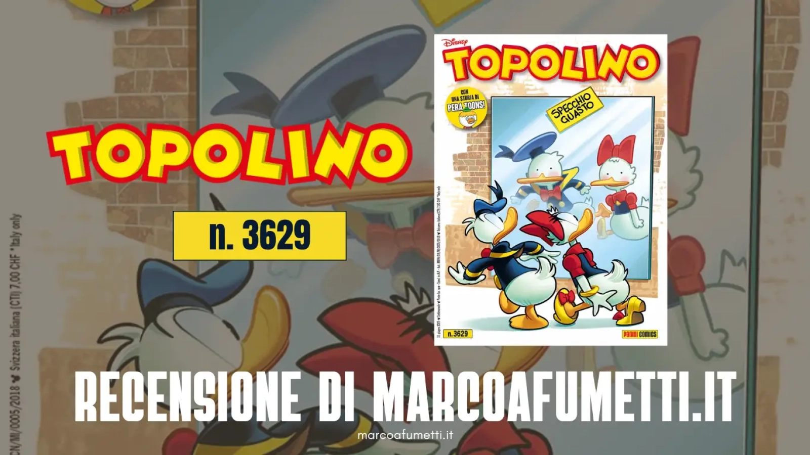 Topolino 3629 cover recensione
