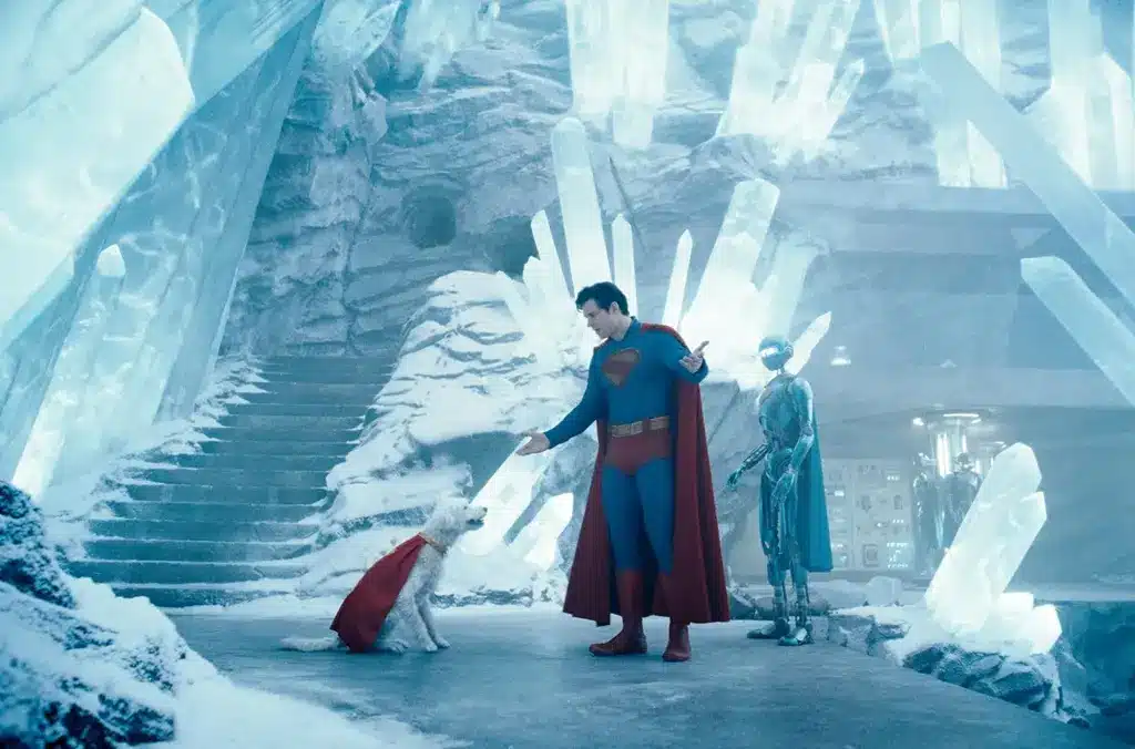 Superman e Krypto nella Fortezza