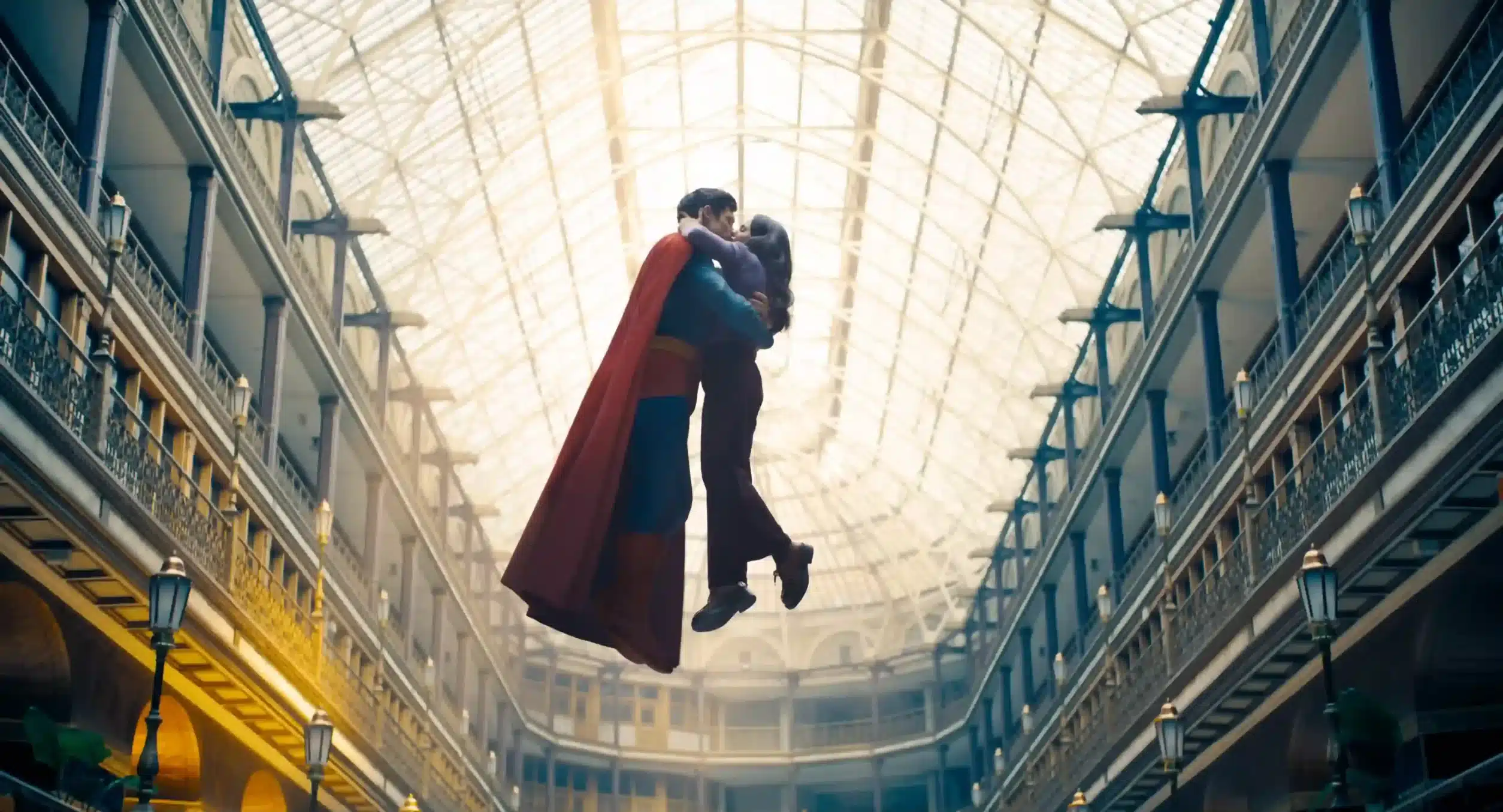 Superman e Lois Lane bacio