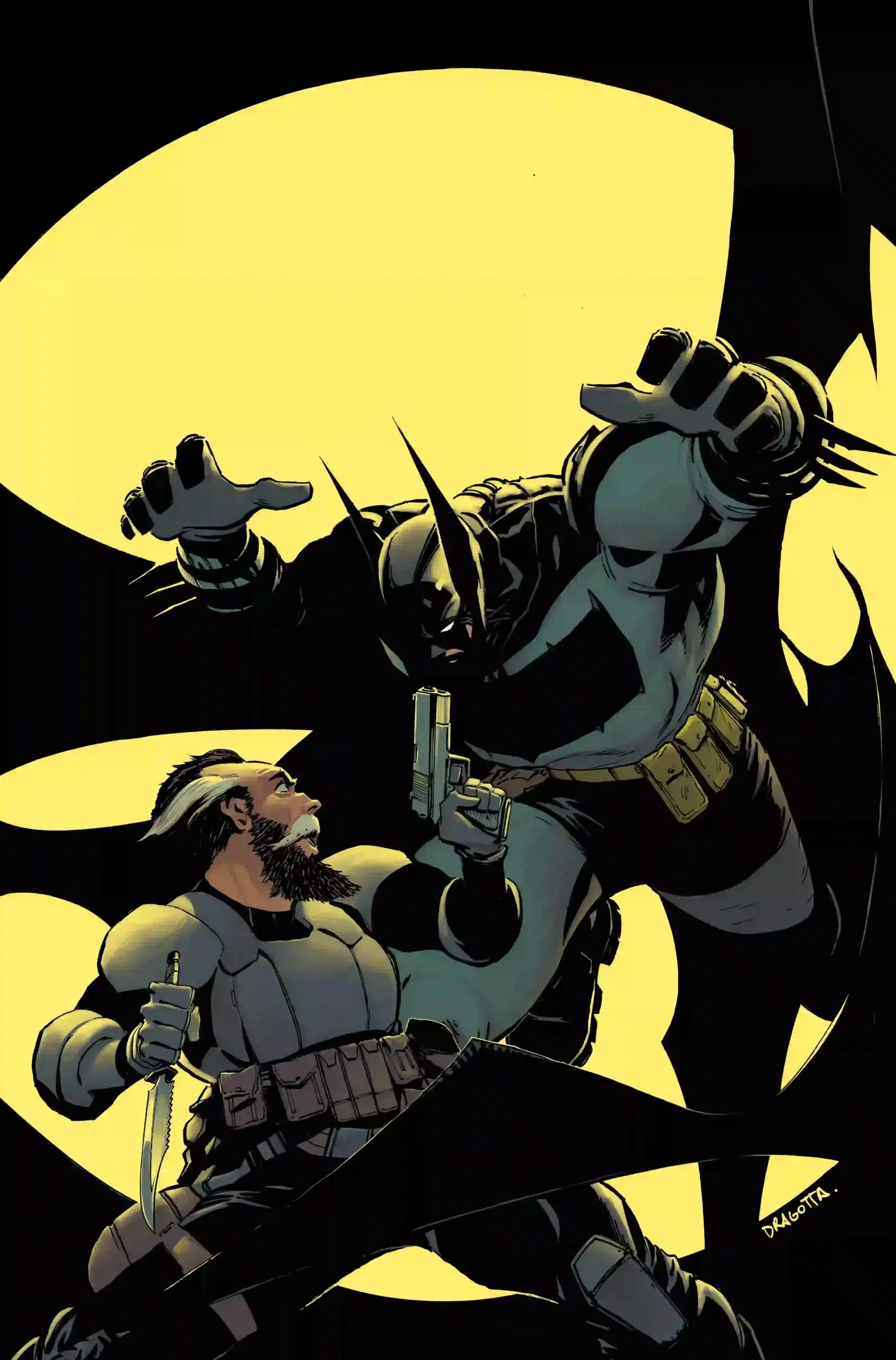 Batman e Alfred combattono in Absolute Batman