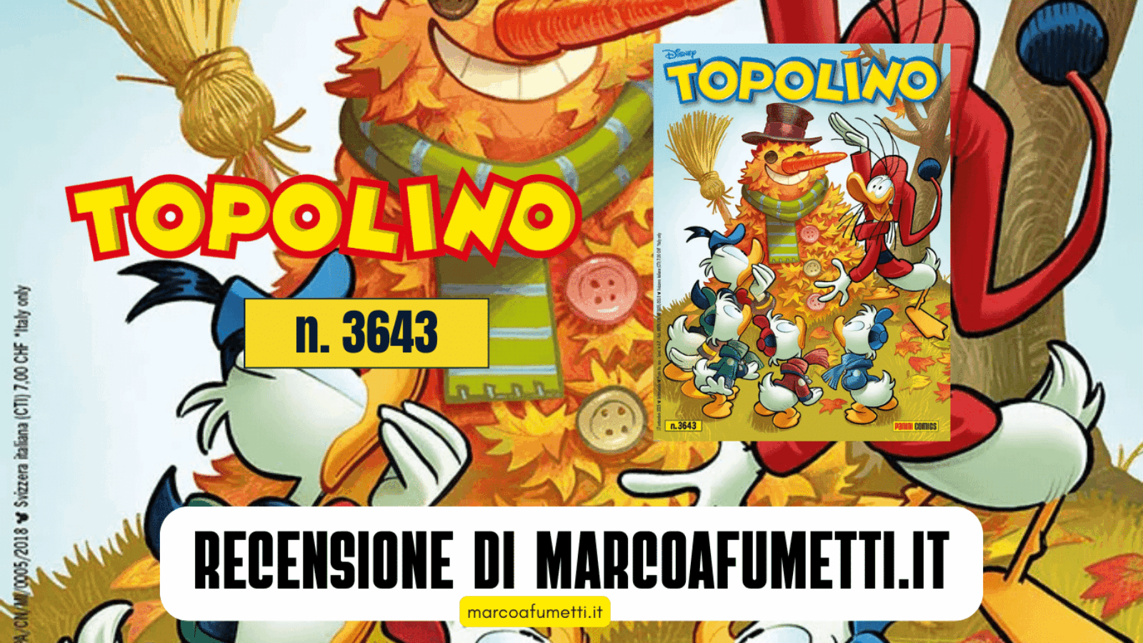 Topolino 3643 cover recensione