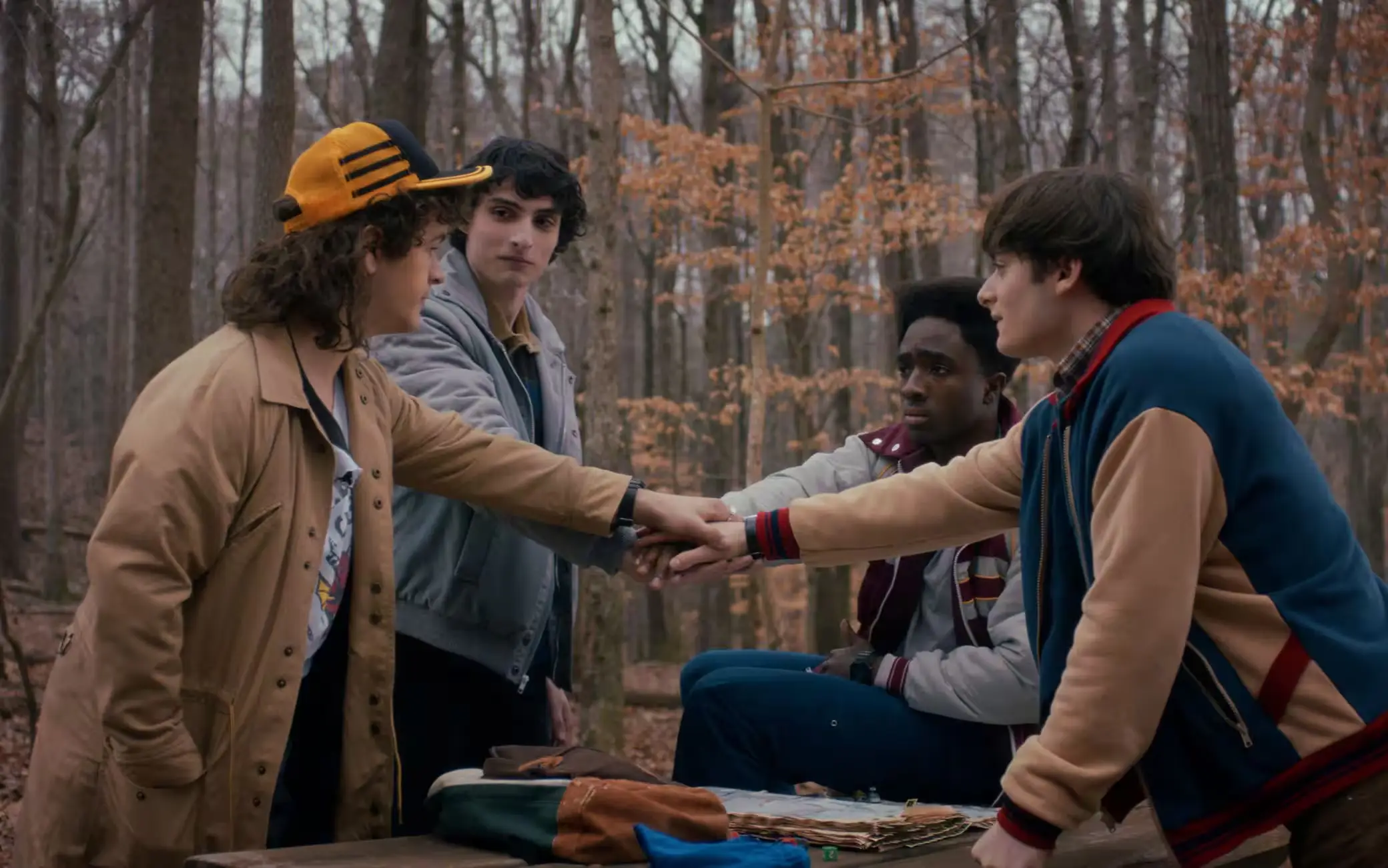 Mike, Dustin, Will e Lucas in Stranger Things 5