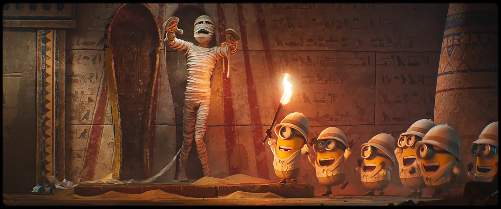 Minions & Monsters scena con la Mummia