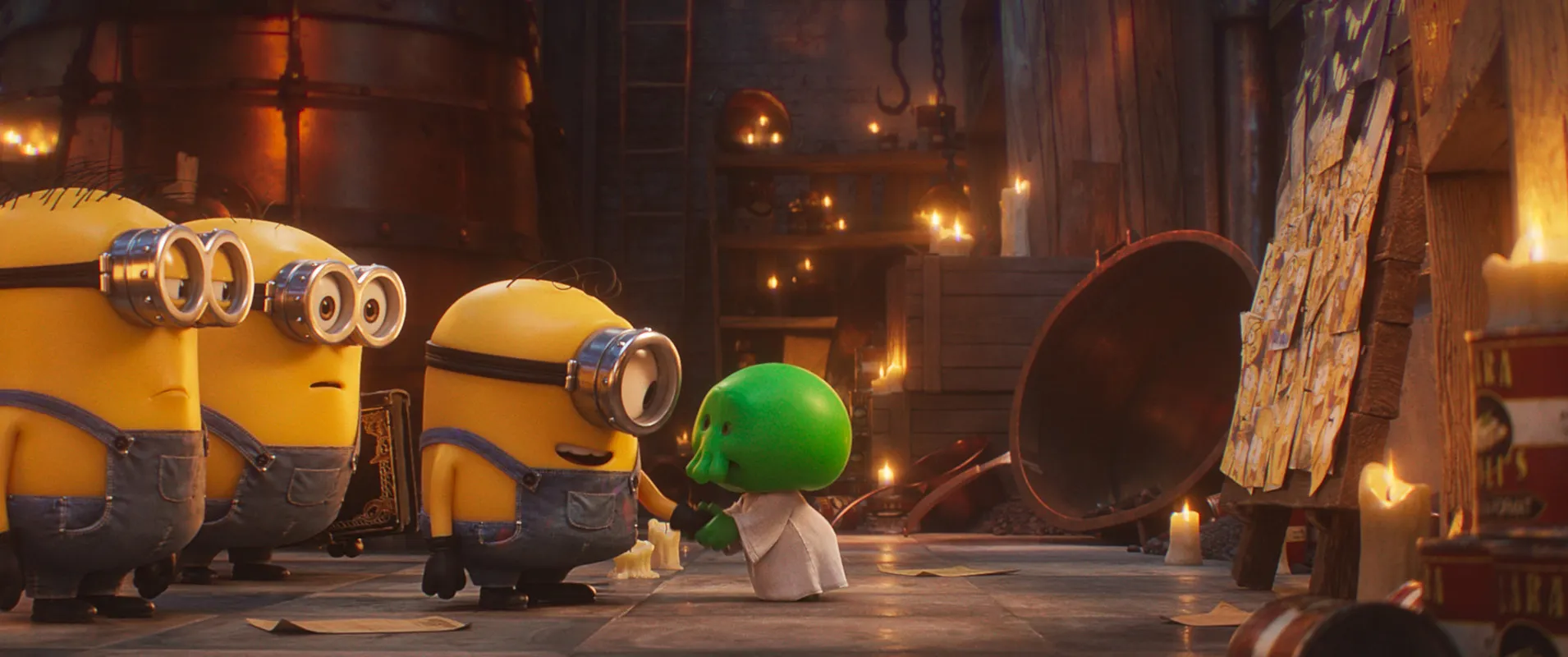 Minions & Monsters scena con mostro verde