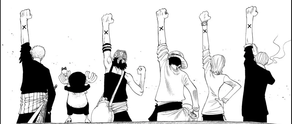 Ciurma di Rufy saluto Alabasta