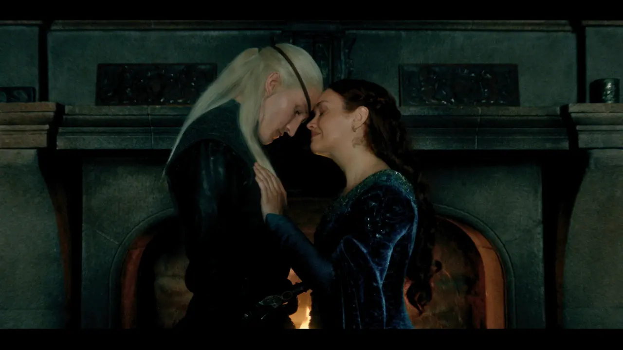 Alicent e Aemond in House of the Dragon 3